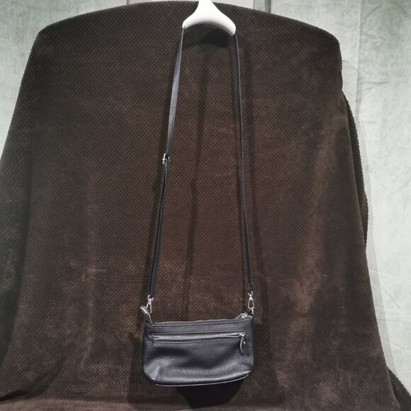 Black/Silver Crossbody EUC #229 - Picture 3 of 12